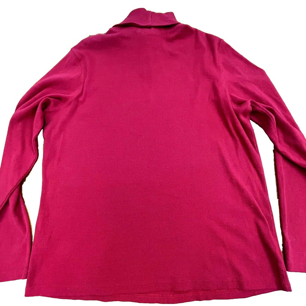 Harley Davidson Long Sleeve Turtleneck Red Womens 1X Bling Rhinestones - Picture 3 of 12
